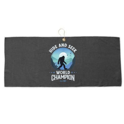 Bigfoot Hide And Seek Bigfoot Hide And Seek Champion Large Microfiber Waffle Golf Towel