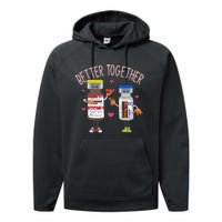 Bettertogether Haldol Ativan Icu Nurse ValentineS Day Performance Fleece Hoodie