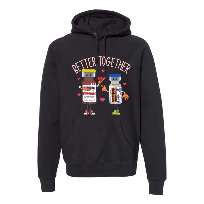 Bettertogether Haldol Ativan Icu Nurse ValentineS Day Premium Hoodie