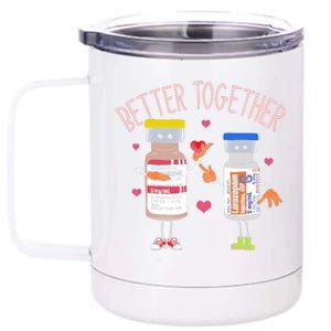 Bettertogether Haldol Ativan Icu Nurse ValentineS Day 12 oz Stainless Steel Tumbler Cup