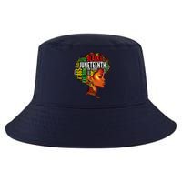 Black History Afro Queen Melanin Word Art Womens Juneteenth Cool Comfort Performance Bucket Hat