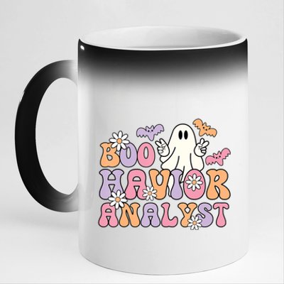 Boo Havior Analyst Aba Bcba Halloween Ghost 11oz Black Color Changing Mug