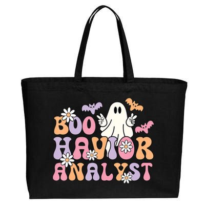 Boo Havior Analyst Aba Bcba Halloween Ghost Cotton Canvas Jumbo Tote