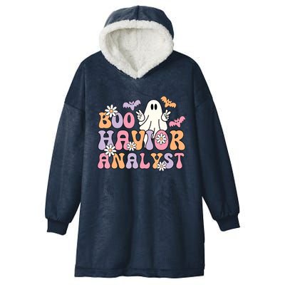 Boo Havior Analyst Aba Bcba Halloween Ghost Hooded Wearable Blanket