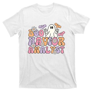 Boo Havior Analyst Aba Bcba Halloween Ghost T-Shirt