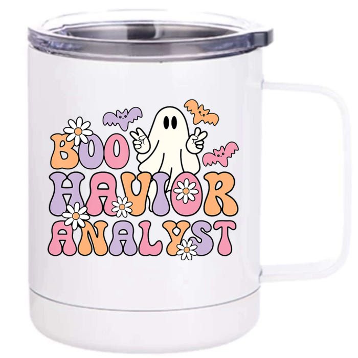 Boo Havior Analyst Aba Bcba Halloween Ghost 12 oz Stainless Steel Tumbler Cup