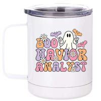 Boo Havior Analyst Aba Bcba Halloween Ghost 12 oz Stainless Steel Tumbler Cup