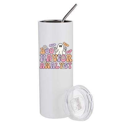 Boo Havior Analyst Aba Bcba Halloween Ghost Stainless Steel Tumbler