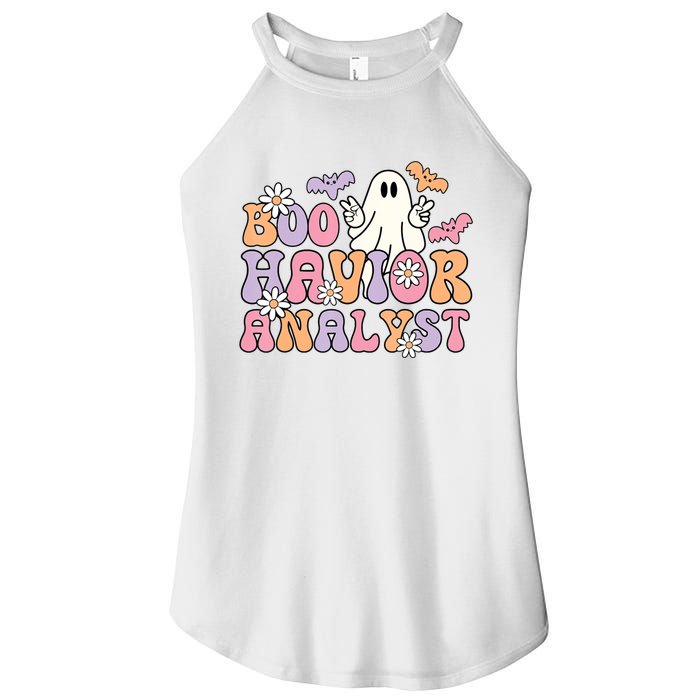 Boo Havior Analyst Aba Bcba Halloween Ghost Women’s Perfect Tri Rocker Tank