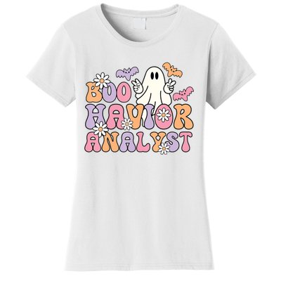 Boo Havior Analyst Aba Bcba Halloween Ghost Women's T-Shirt