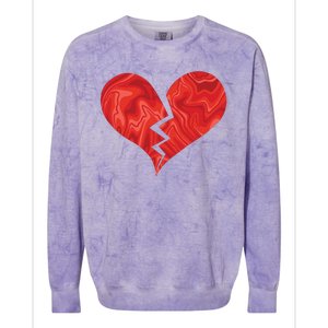 Broken Heart Anti Valentine Colorblast Crewneck Sweatshirt