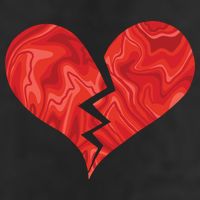 Broken Heart Anti Valentine 7 Panel Mesh Trucker Snapback Hat