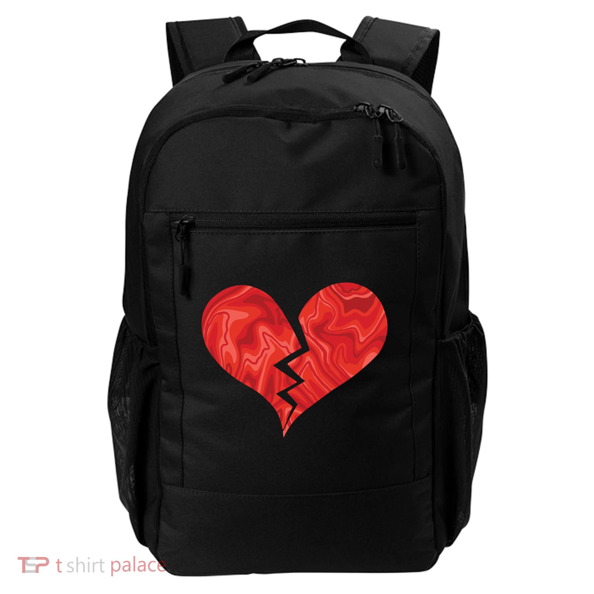 Broken Heart Anti Valentine Daily Commute Backpack