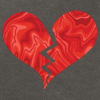 Broken Heart Anti Valentine Cotton Canvas Backpack