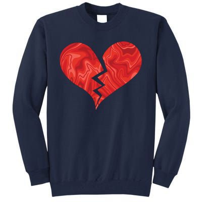 Broken Heart Anti Valentine Tall Sweatshirt