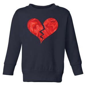 Broken Heart Anti Valentine Toddler Sweatshirt