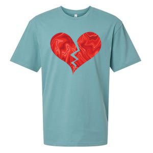 Broken Heart Anti Valentine Sueded Cloud Jersey T-Shirt