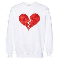 Broken Heart Anti Valentine Garment-Dyed Sweatshirt