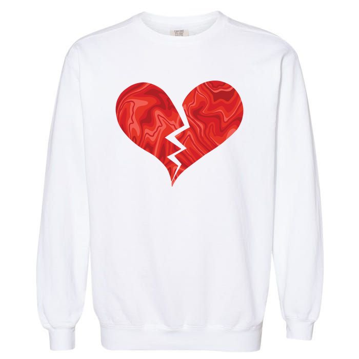 Broken Heart Anti Valentine Garment-Dyed Sweatshirt