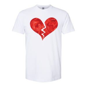 Broken Heart Anti Valentine Softstyle CVC T-Shirt