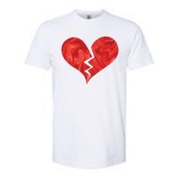 Broken Heart Anti Valentine Softstyle CVC T-Shirt