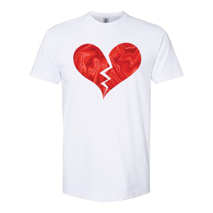 Broken Heart Anti Valentine Softstyle CVC T-Shirt