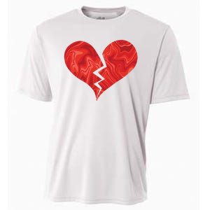 Broken Heart Anti Valentine Cooling Performance Crew T-Shirt