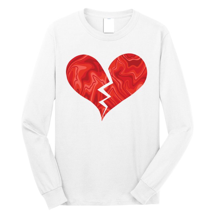 Broken Heart Anti Valentine Long Sleeve Shirt