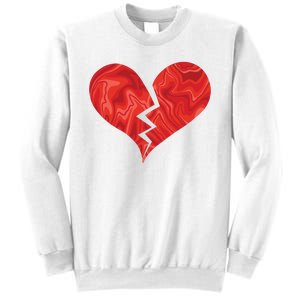 Broken Heart Anti Valentine Sweatshirt