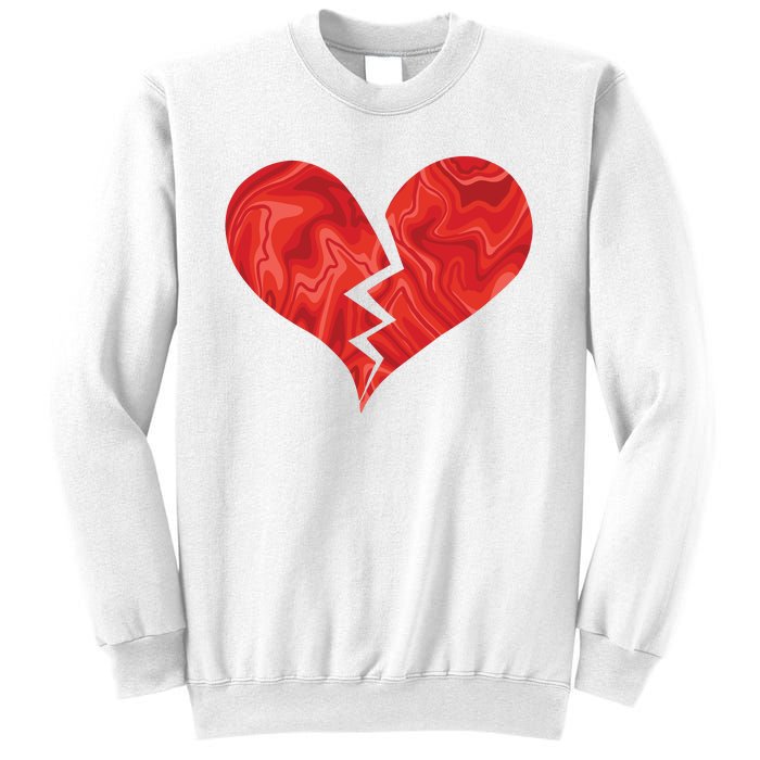 Broken Heart Anti Valentine Sweatshirt