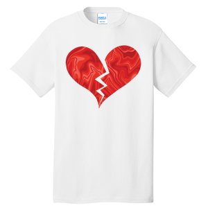 Broken Heart Anti Valentine Tall T-Shirt