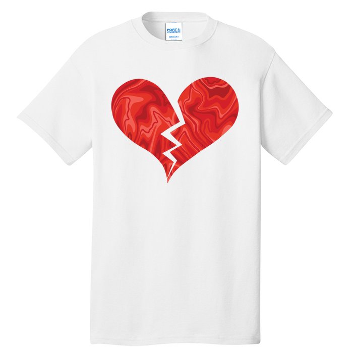 Broken Heart Anti Valentine Tall T-Shirt