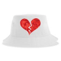 Broken Heart Anti Valentine Sustainable Bucket Hat