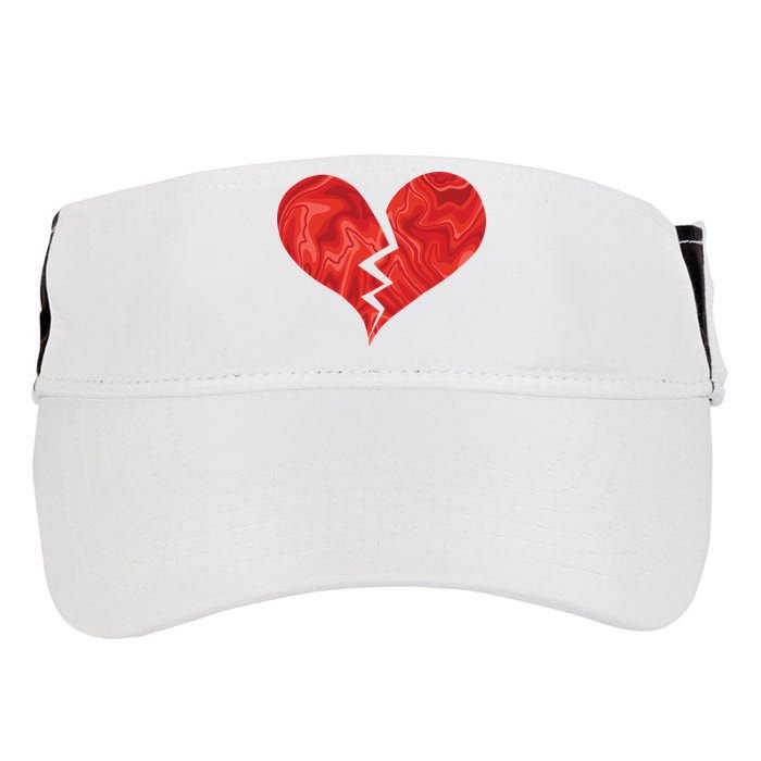 Broken Heart Anti Valentine Adult Drive Performance Visor