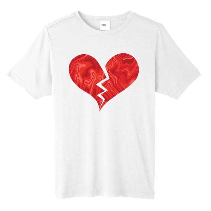 Broken Heart Anti Valentine Tall Fusion ChromaSoft Performance T-Shirt