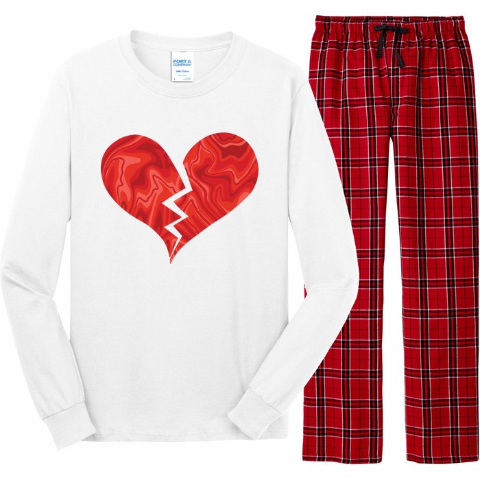 Broken Heart Anti Valentine Long Sleeve Pajama Set