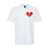 Broken Heart Anti Valentine Softstyle Adult Sport Polo