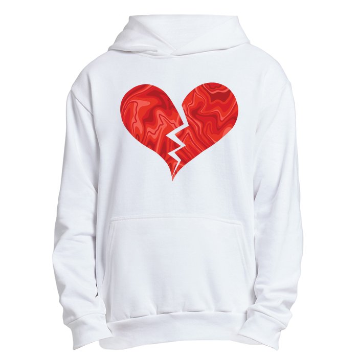 Broken Heart Anti Valentine Urban Pullover Hoodie