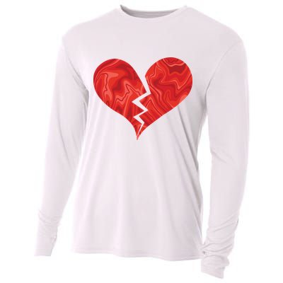 Broken Heart Anti Valentine Cooling Performance Long Sleeve Crew