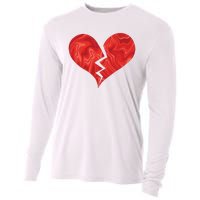 Broken Heart Anti Valentine Cooling Performance Long Sleeve Crew