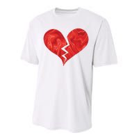 Broken Heart Anti Valentine Performance Sprint T-Shirt