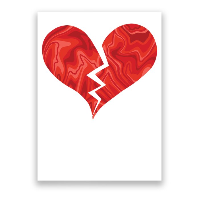 Broken Heart Anti Valentine Poster