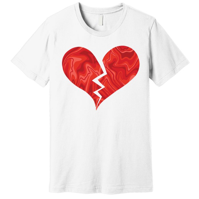 Broken Heart Anti Valentine Premium T-Shirt