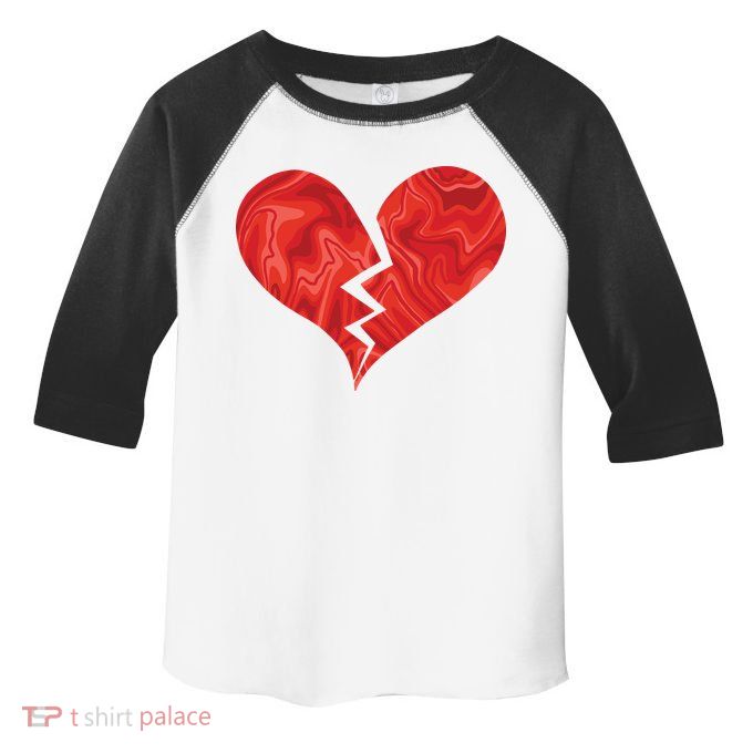 Broken Heart Anti Valentine Toddler Fine Jersey T-Shirt
