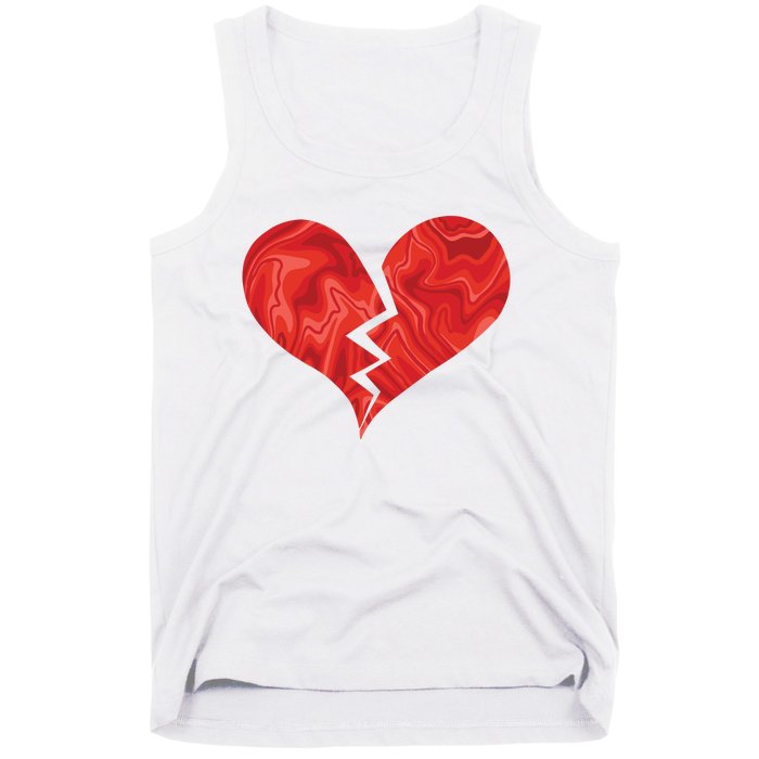 Broken Heart Anti Valentine Tank Top