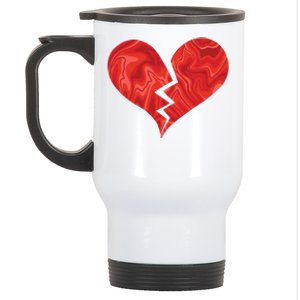 Broken Heart Anti Valentine Stainless Steel Travel Mug