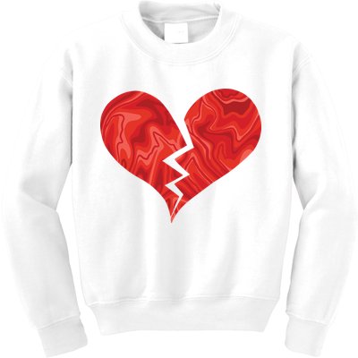 Broken Heart Anti Valentine Kids Sweatshirt