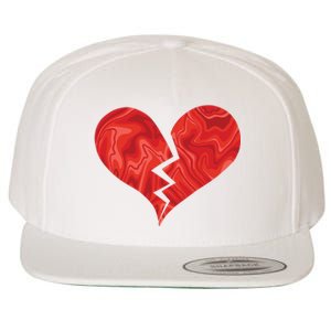 Broken Heart Anti Valentine Wool Snapback Cap