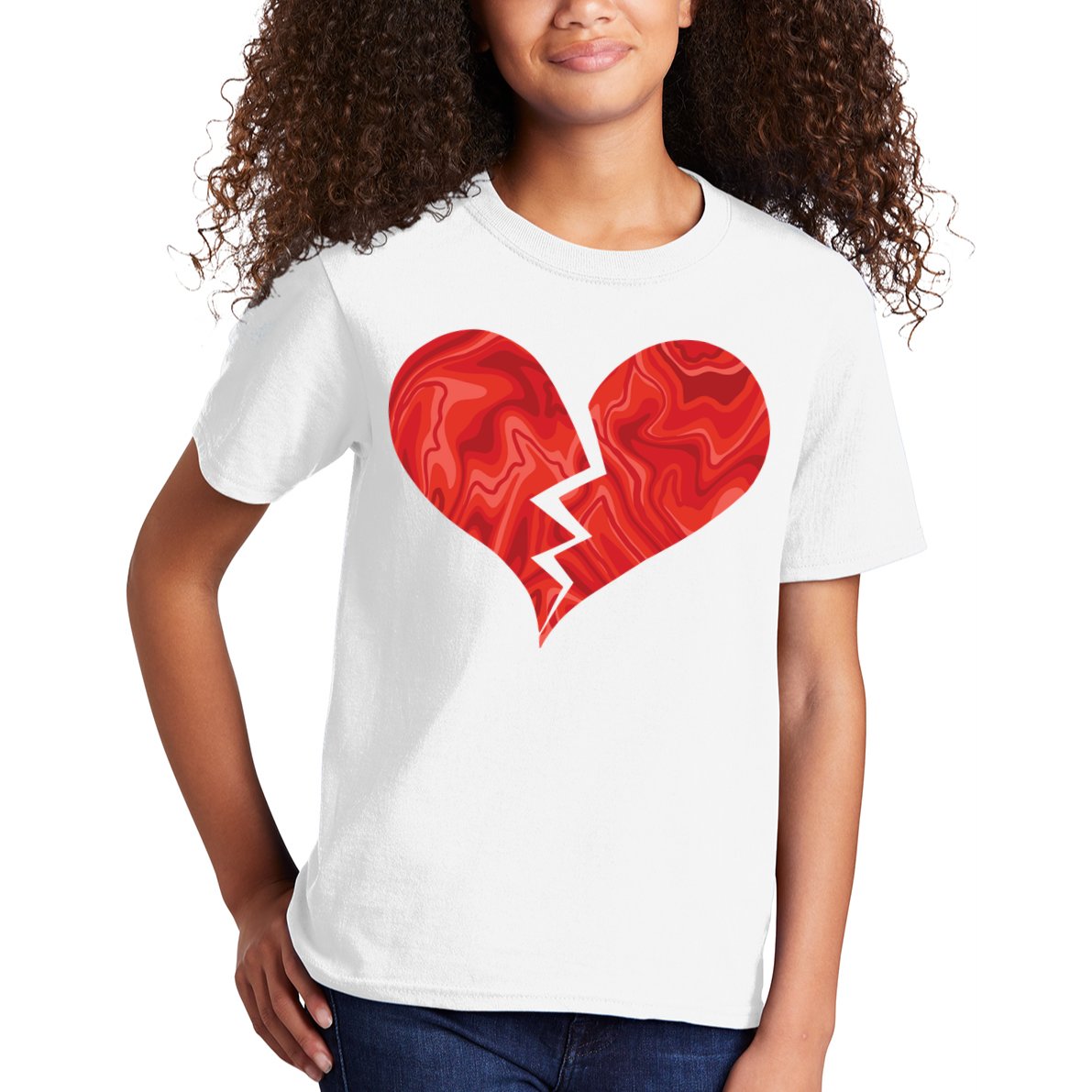 Broken Heart Anti Valentine Kids T-Shirt