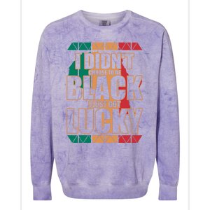 Black History And Support Mont Fun Quote Gift Colorblast Crewneck Sweatshirt